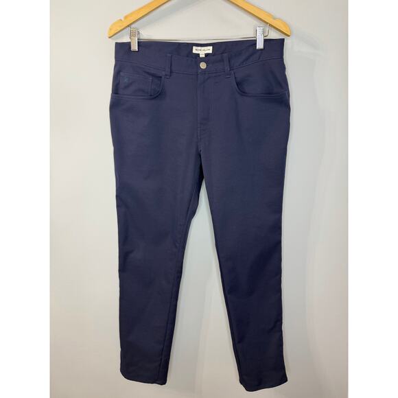 Peter Millar Performance 5-Pocket Core Pant Blue Stretch Men's 32x30 - Picture 2 of 14